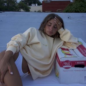 Heavy Manners Pastel Yellow Classic Crewneck